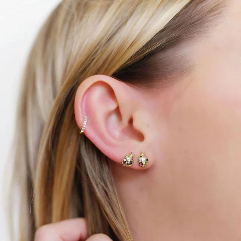 Kleurrijke Lieveheersbeestje Oorbellen - Mijn Oorbellen