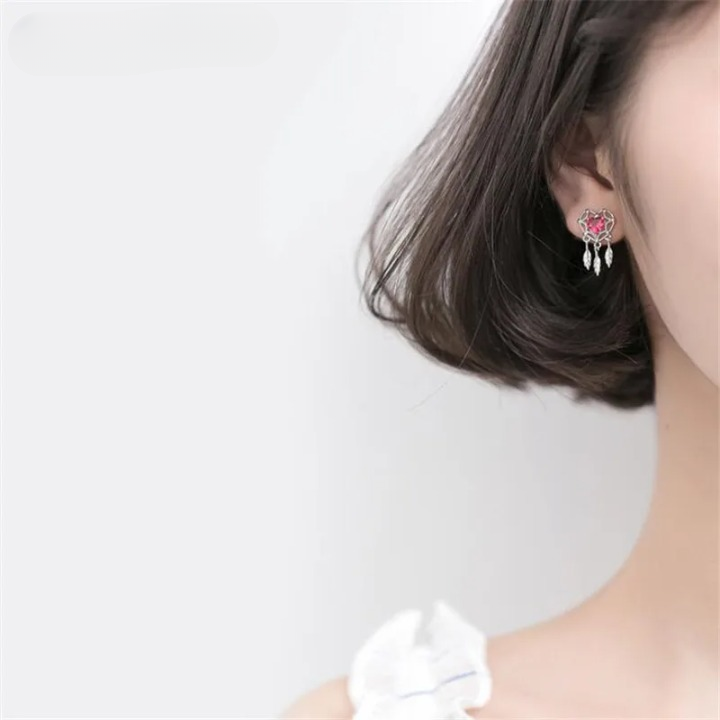 Droomvanger Oorbellen Robijn - Mijn Oorbellen