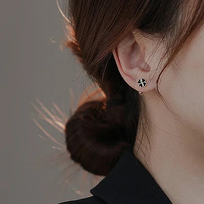 Oorbellen Klaver met Steel - Mijn Oorbellen