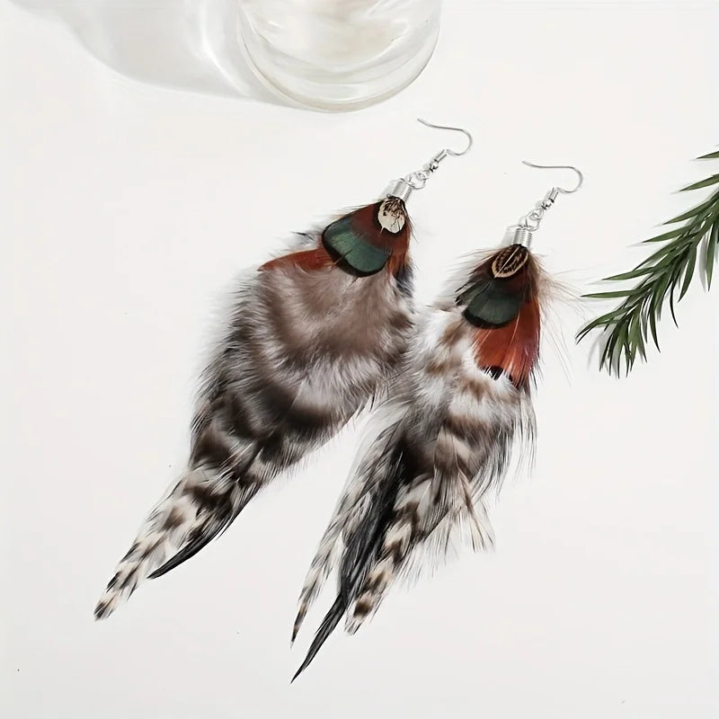 Fazantenveer Oorbellen - Mijn Oorbellen