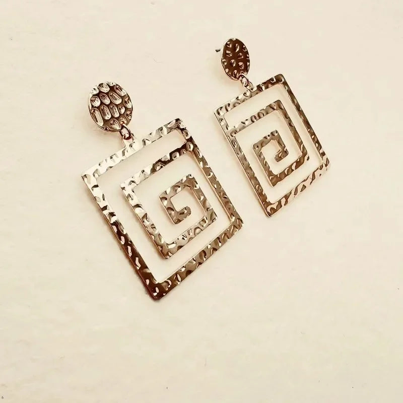 Geometrische Vierkante Oorbellen - Mijn Oorbellen