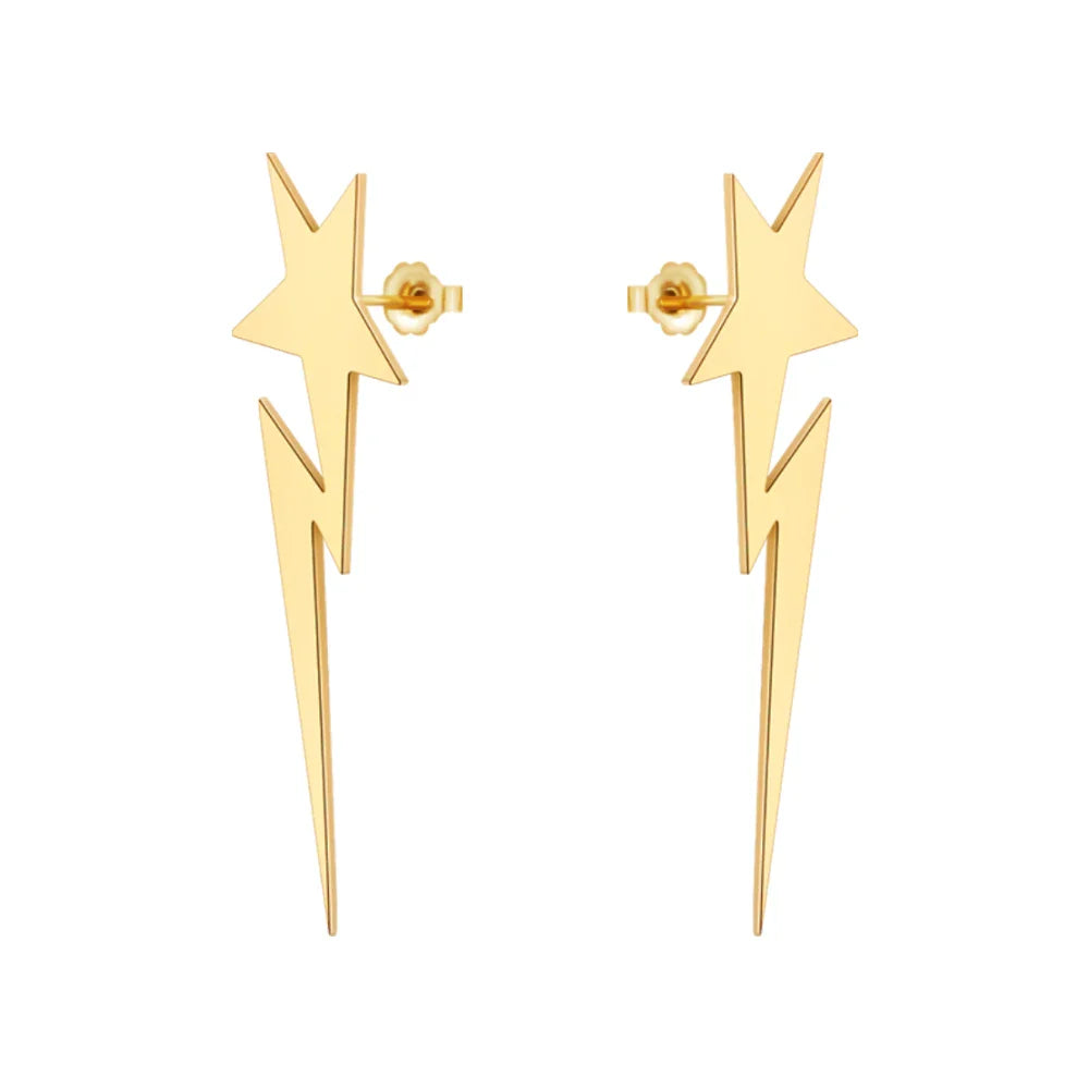 Oorbellen Bliksem Met Ster - Mijn Oorbellen