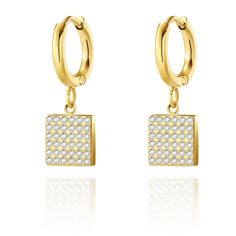 Oorbellen Vierkant Ingelegd - Mijn Oorbellen