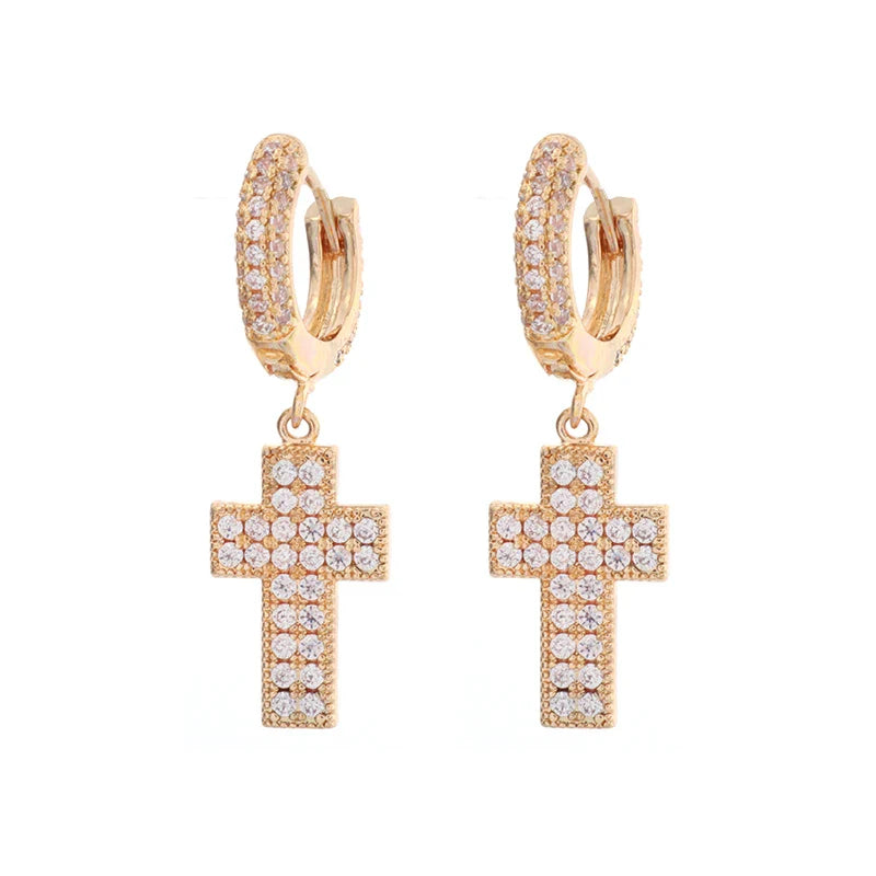 Heren Oorbellen Kruis - Mijn Oorbellen