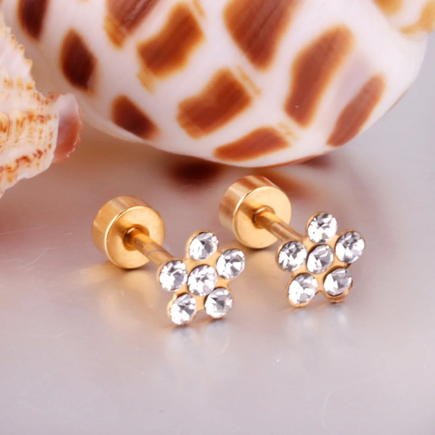 Baby Oorbellen Kleine Bloem - Mijn Oorbellen