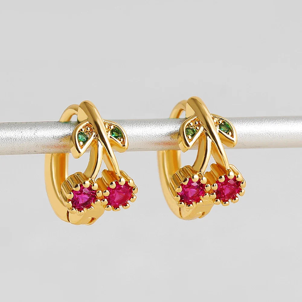 Schattige Kersen Oorbellen - Mijn Oorbellen