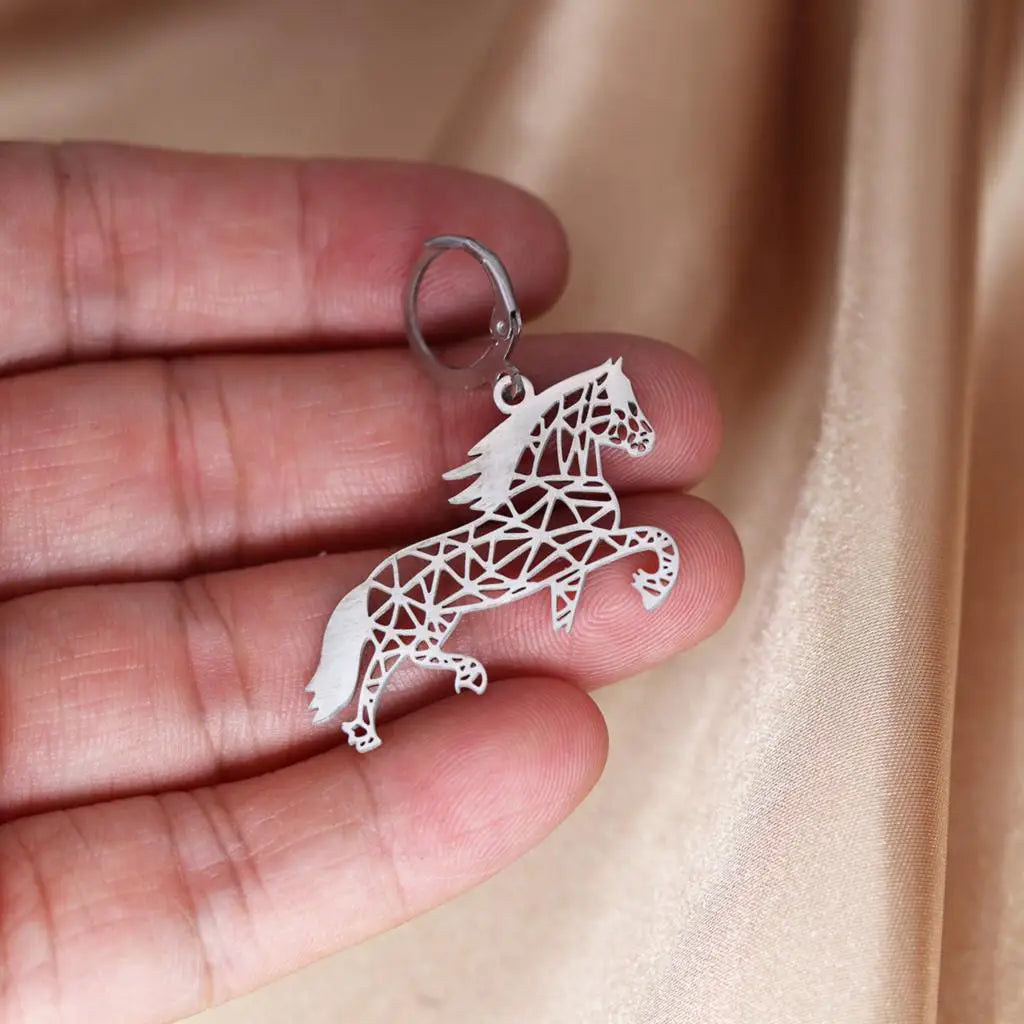 Geometrische Paardenoorbellen - Mijn Oorbellen