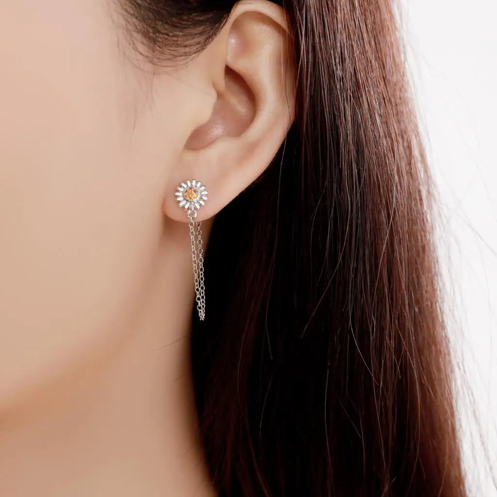 Oorbellen Witte Margriet - Mijn Oorbellen