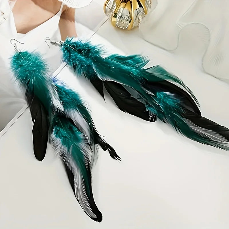 Lange Veer Oorbellen - Mijn Oorbellen