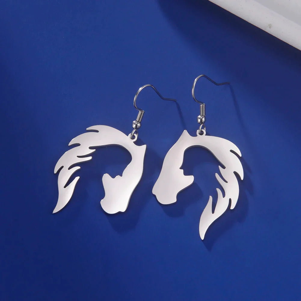 Zilverkleurige Paardenoorbellen - Mijn Oorbellen