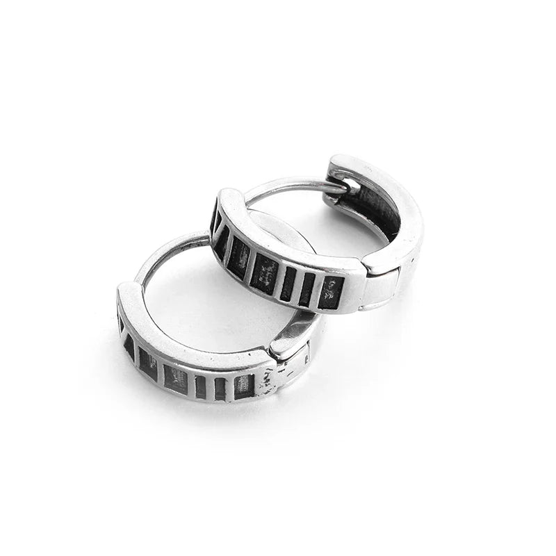 Heren Oorbellen Romeinse Cijfers - Mijn Oorbellen