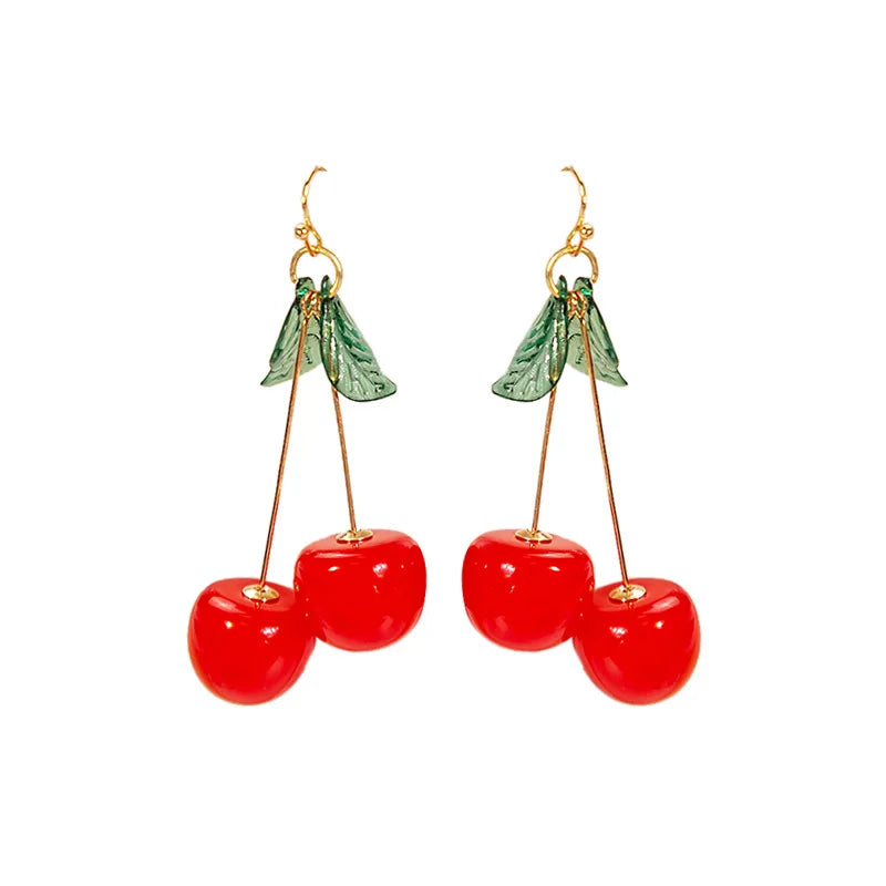 Kersen Oorbellen van Hars - Mijn Oorbellen