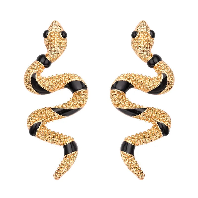 Opgerolde Slangenoorbellen - Mijn Oorbellen