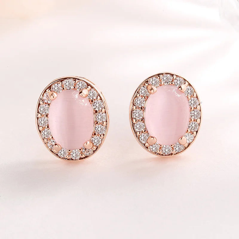 Chique Rozenkwarts Oorbellen - Mijn Oorbellen