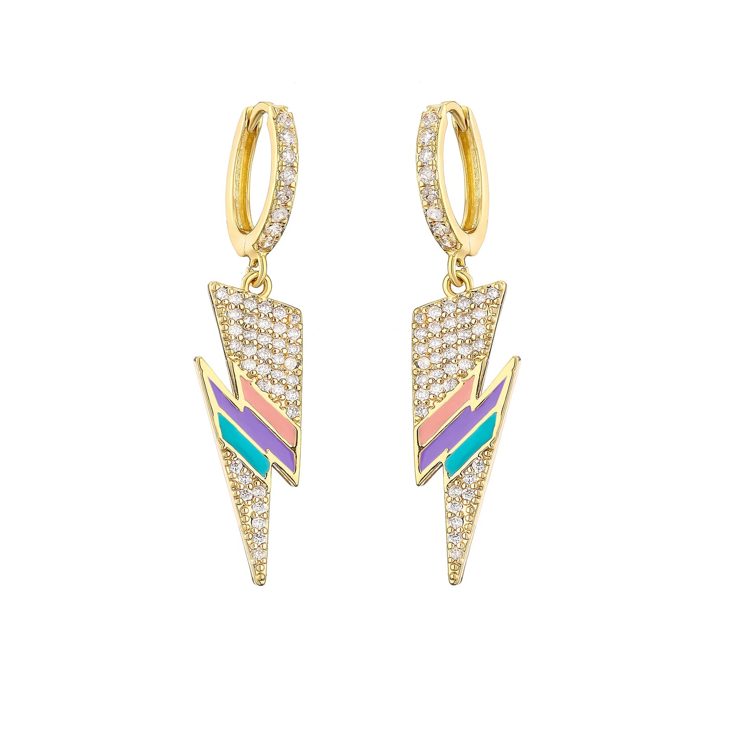 Gouden Bliksemoorbelletjes - Mijn Oorbellen