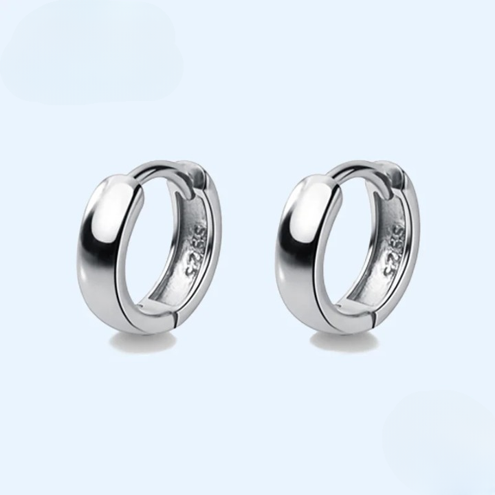 Jongens Oorbellen Eenvoudige Creolen - Mijn Oorbellen