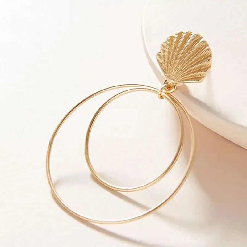 Ronde Schelpen Oorbellen - Mijn Oorbellen