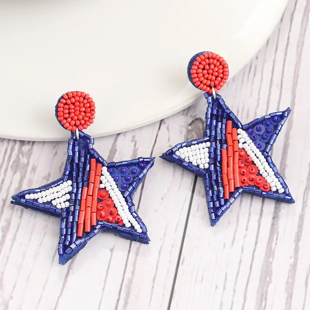 Amerikaanse Ster Oorbellen - Mijn Oorbellen