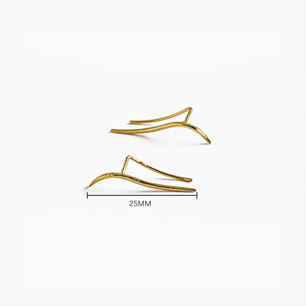 Eenvoudige Klimmende Oorbellen - Mijn Oorbellen