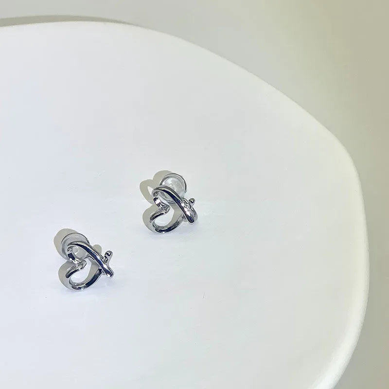 Hol uitgesneden hart oorbellen - Mijn Oorbellen