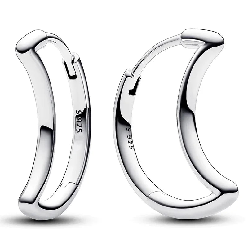 Zilveren Maan Oorbellen - Mijn Oorbellen