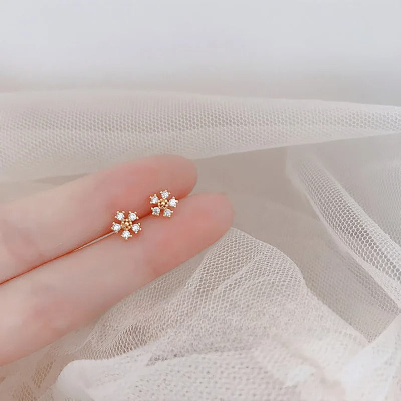 Baby Oorbellen Sneeuwvlok - Mijn Oorbellen