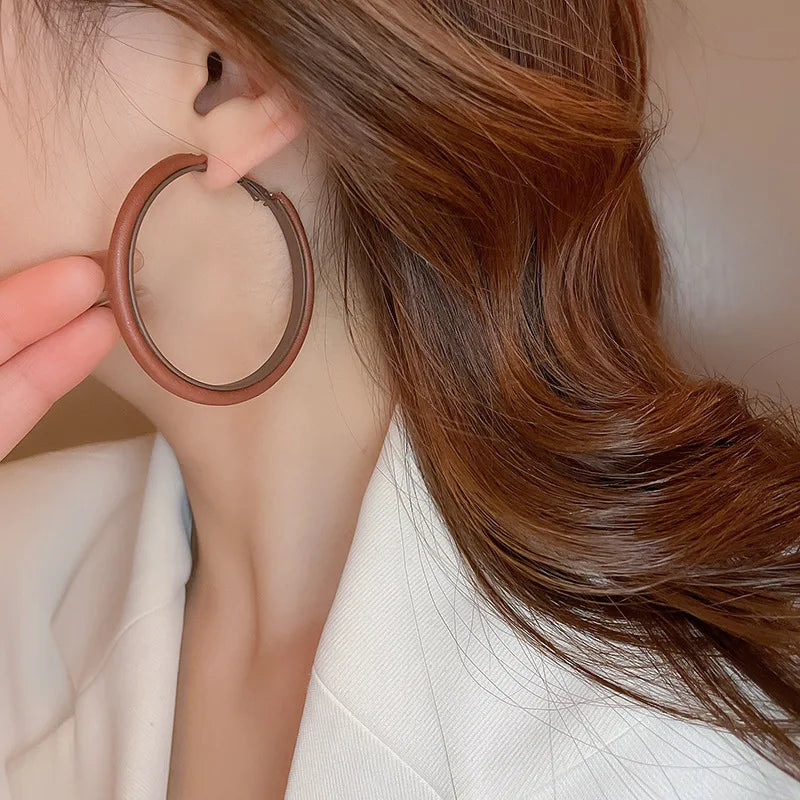 Oorbellen Leren Creolen - Mijn Oorbellen