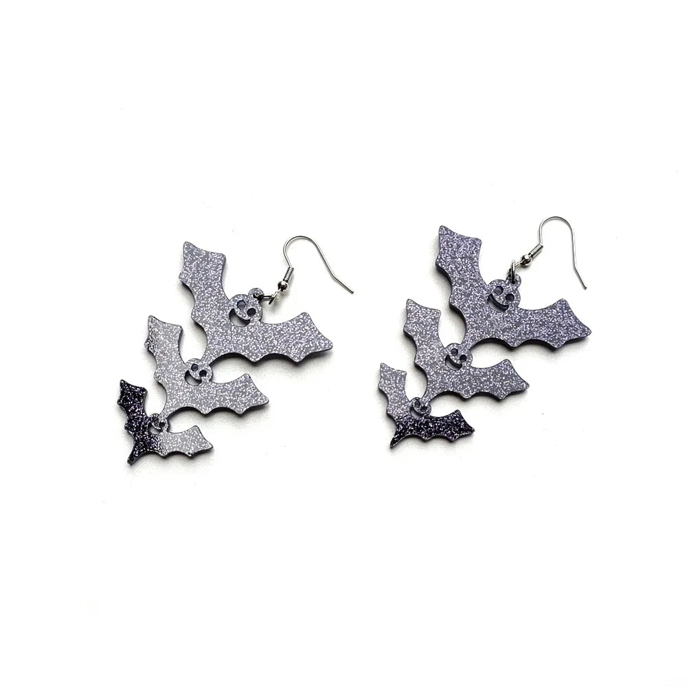 Oorbellen Glitter Vleermuis - Mijn Oorbellen