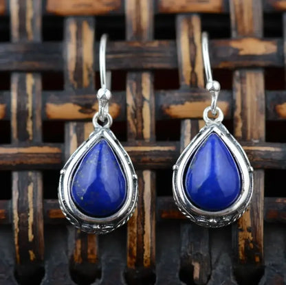 Oorbellen Lapis Lazuli Vintage Stijl