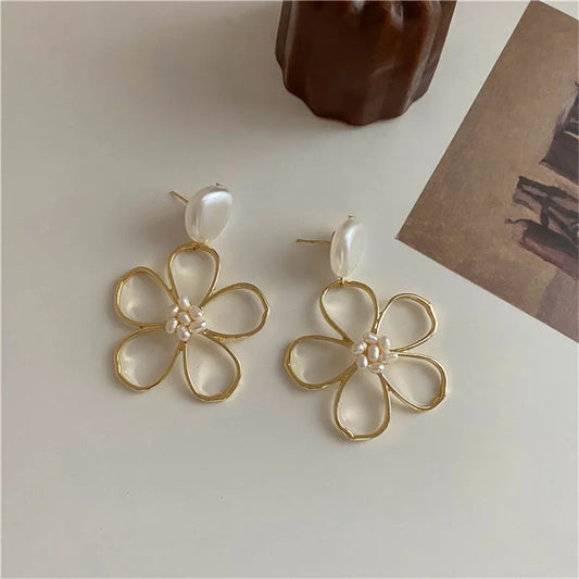 Oorbellen Bloem van Metaal - Mijn Oorbellen