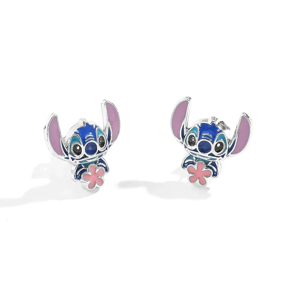 Oorbellen Stitch Bloem