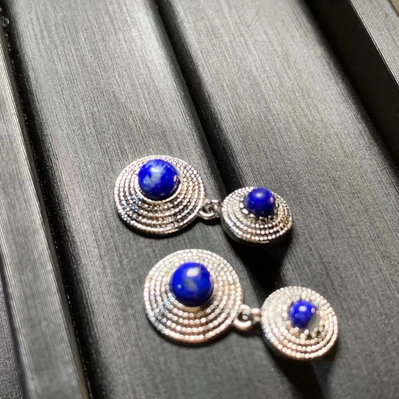 Oorbellen Lapis Lazuli Hanger Rond