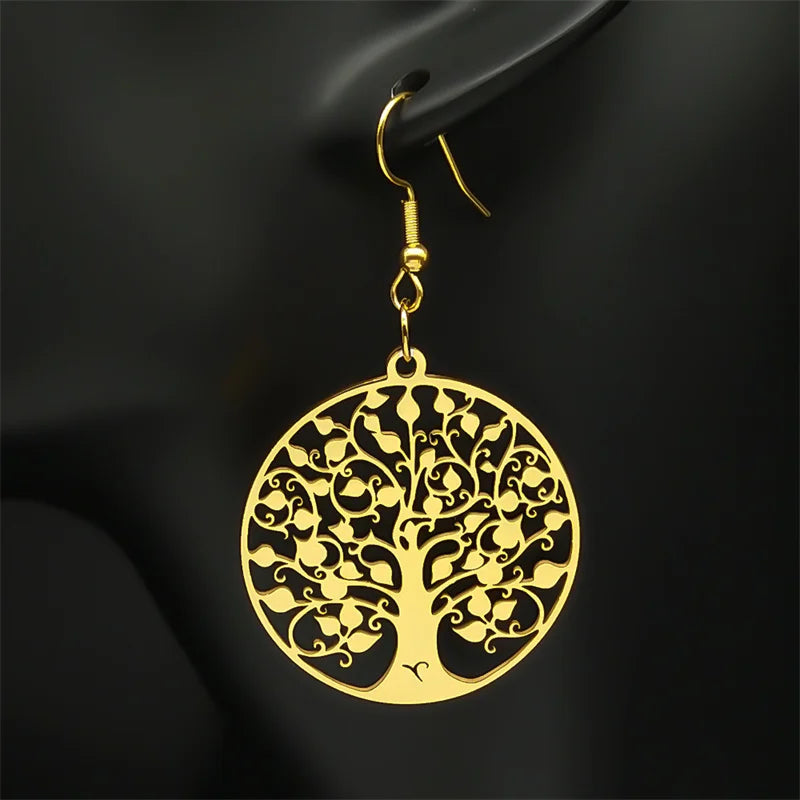 Oorbellen Levensboom Met Blaadjes - Mijn Oorbellen