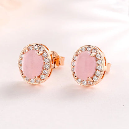 Chique Rozenkwarts Oorbellen - Mijn Oorbellen