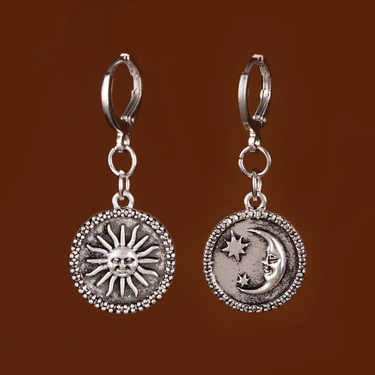 Asymmetrische Zon en Maan Oorbellen - Mijn Oorbellen